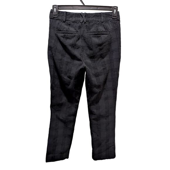 Anthropologie The Essential Slim Jacquard Black Chino Size 4 - Picture 8 of 9